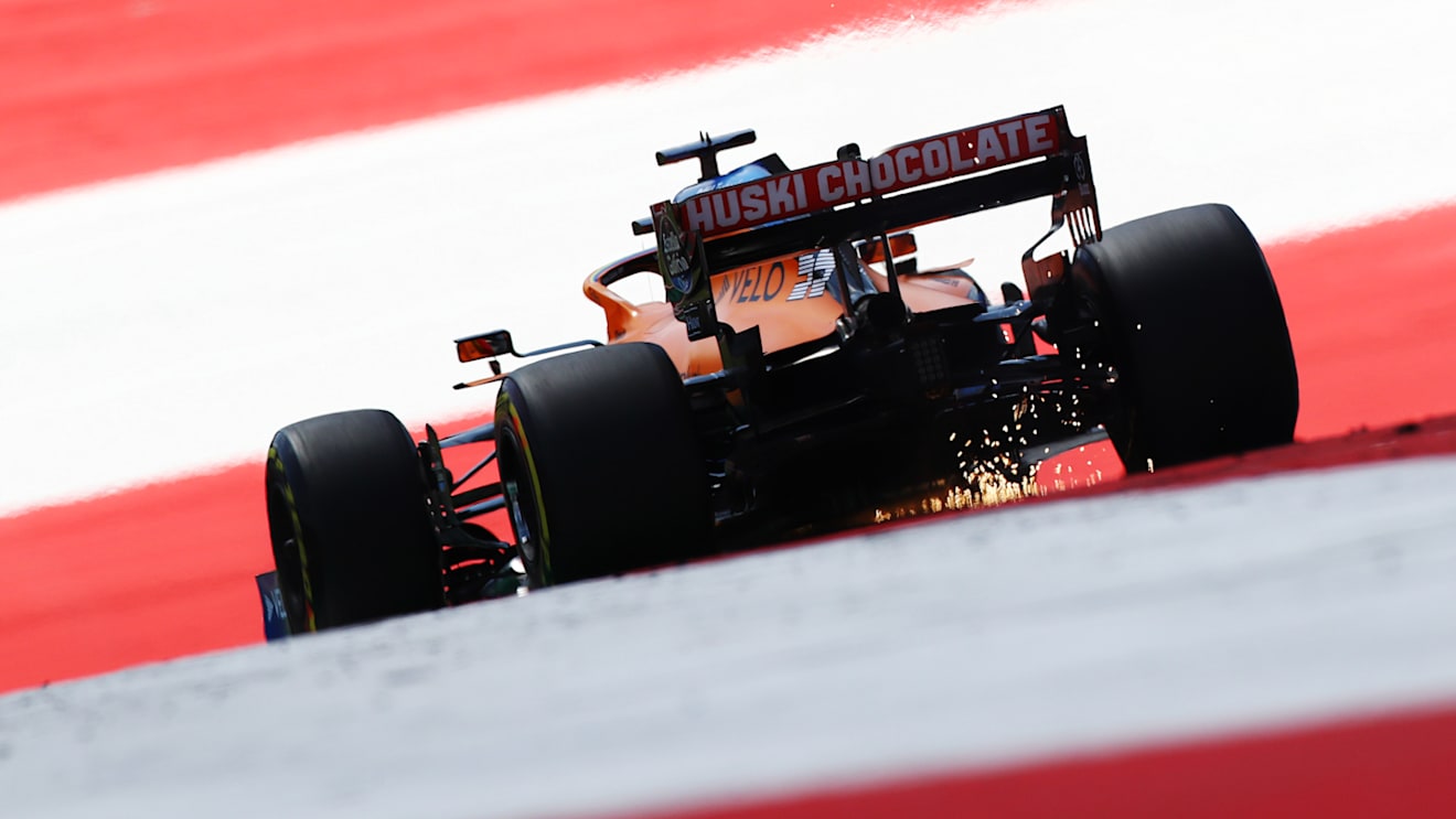 SPIELBERG, AUSTRIA - JULY 04: Carlos Sainz of Spain driving the (55) McLaren F1 Team MCL35 Renault on track during final practice for the Formula One Grand Prix of Austria at Red Bull Ring on July 04, 2020 in Spielberg, Austria. (Photo by Mark Thompson/Getty Images)