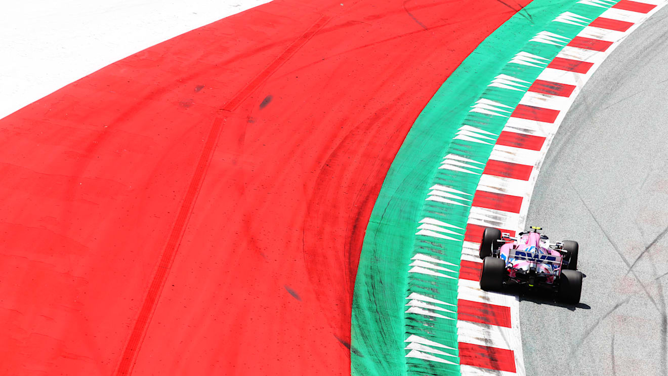 SPIELBERG, AUSTRIA - JULY 04: Lance Stroll of Canada driving the (18) Racing Point RP20 Mercedes on track during final practice for the Formula One Grand Prix of Austria at Red Bull Ring on July 04, 2020 in Spielberg, Austria. (Photo by Mark Thompson/Getty Images)