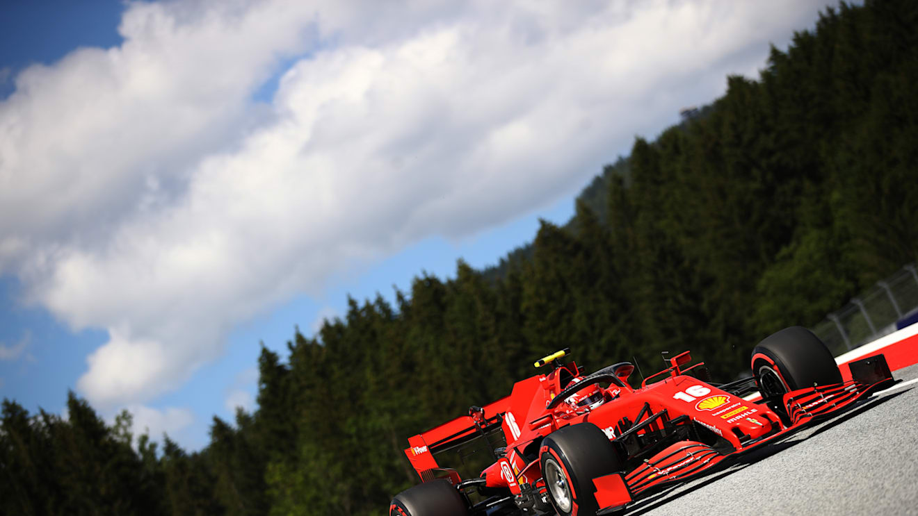 SPIELBERG, AUSTRIA - JULY 04: Charles Leclerc of Monaco driving the (16) Scuderia Ferrari SF1000 on track during qualifying for the Formula One Grand Prix of Austria at Red Bull Ring on July 04, 2020 in Spielberg, Austria. (Photo by Bryn Lennon/Getty Images)