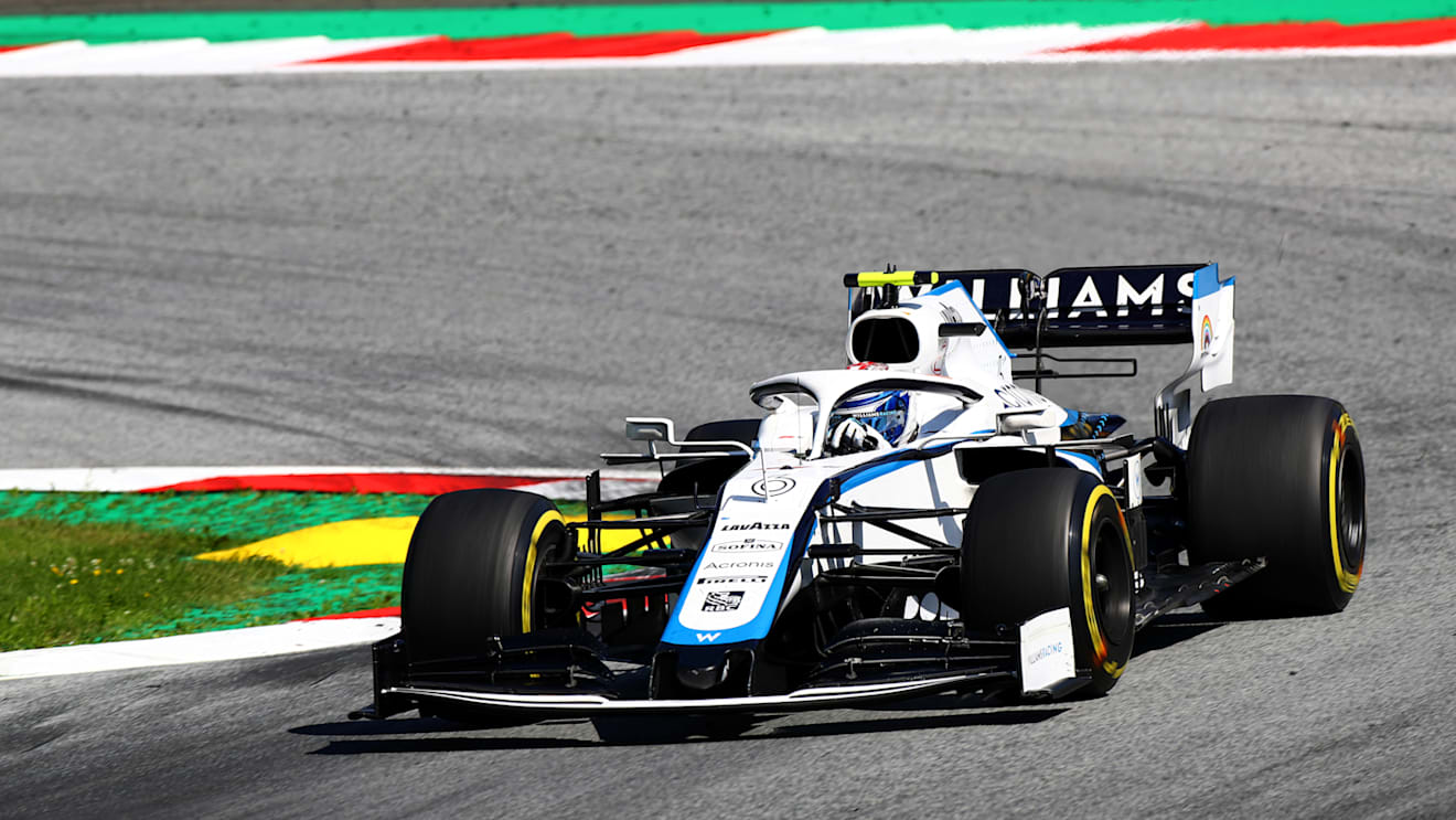 SPIELBERG, AUSTRIA - JULY 05: Nicholas Latifi of Canada driving the (6) Williams Racing FW43 Mercedes during the Formula One Grand Prix of Austria at Red Bull Ring on July 05, 2020 in Spielberg, Austria. (Photo by Mark Thompson/Getty Images)