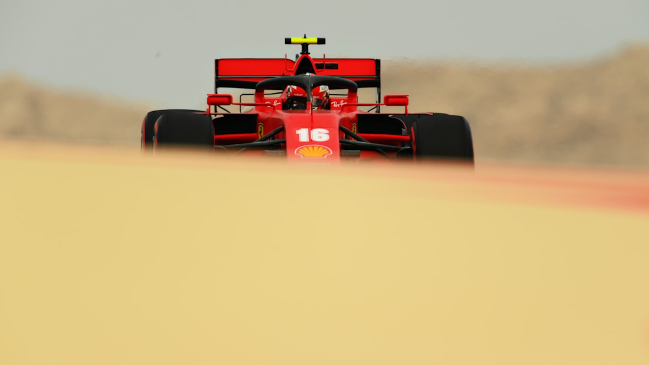 BAHRAIN, BAHRAIN - NOVEMBER 28: Charles Leclerc of Monaco driving the (16) Scuderia Ferrari SF1000 on track during final practice ahead of the F1 Grand Prix of Bahrain at Bahrain International Circuit on November 28, 2020 in Bahrain, Bahrain. (Photo by Clive Mason - Formula 1/Formula 1 via Getty Images)