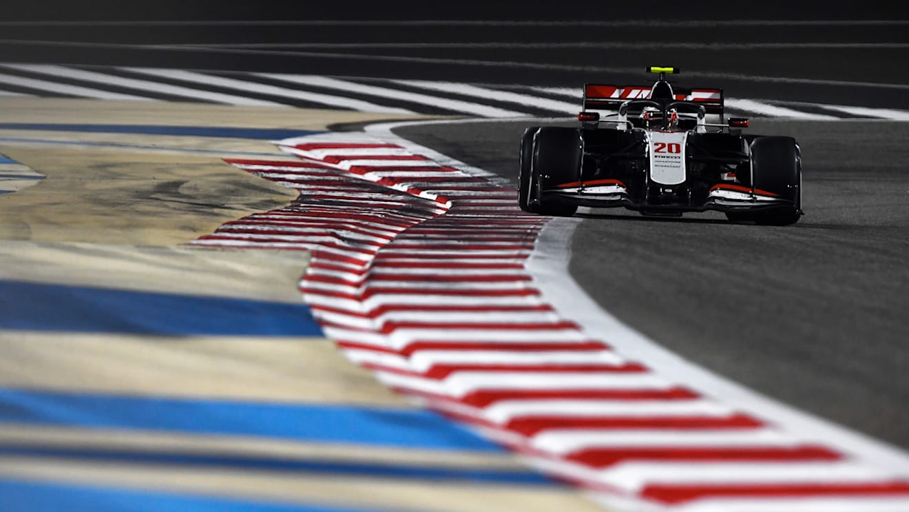 BAHRAIN, BAHRAIN - NOVEMBER 29: Kevin Magnussen of Denmark driving the (20) Haas F1 Team VF-20 Ferrari on track during the F1 Grand Prix of Bahrain at Bahrain International Circuit on November 29, 2020 in Bahrain, Bahrain. (Photo by Rudy Carezzevoli/Getty Images)