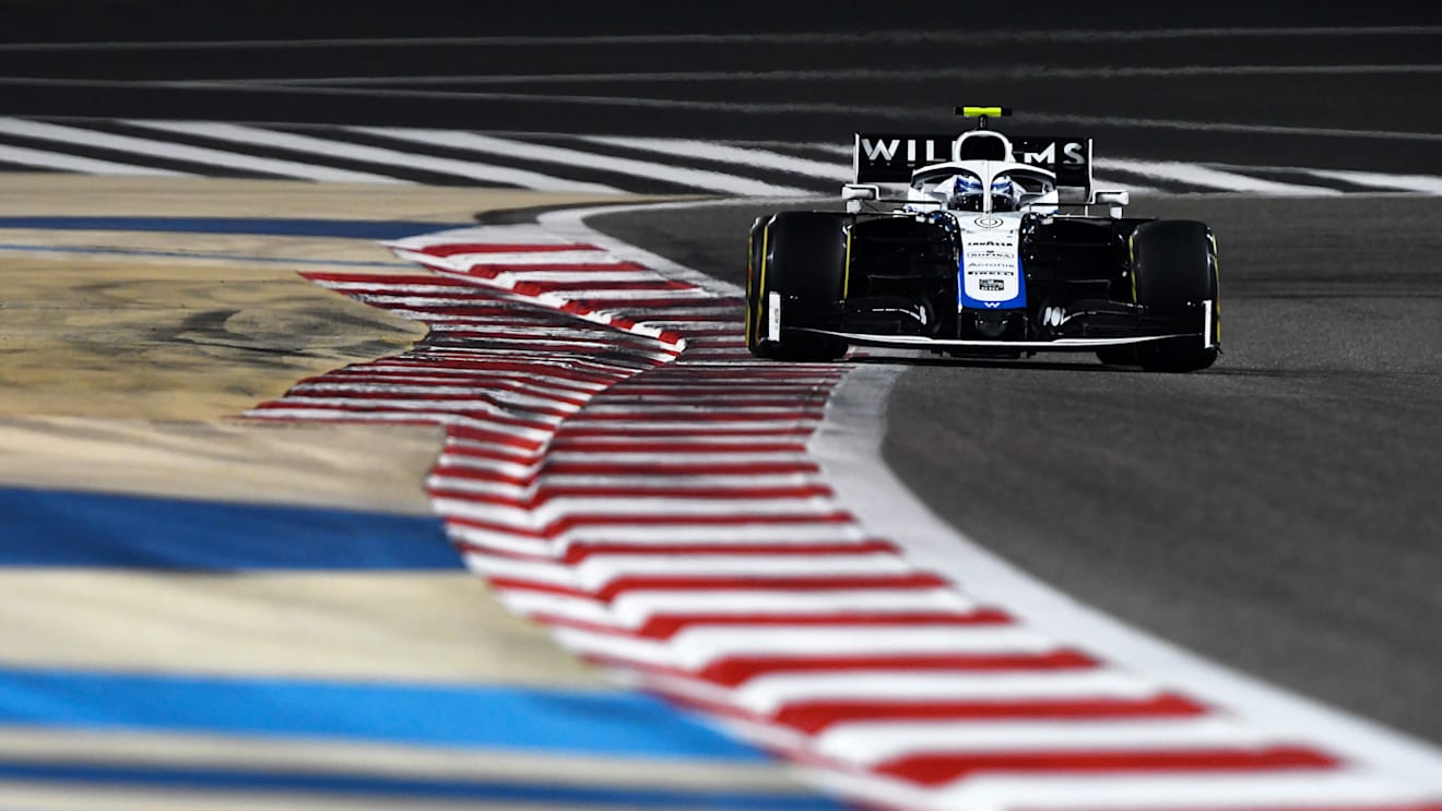 BAHRAIN, BAHRAIN - NOVEMBER 29: Nicholas Latifi of Canada driving the (6) Williams Racing FW43 Mercedes on track during the F1 Grand Prix of Bahrain at Bahrain International Circuit on November 29, 2020 in Bahrain, Bahrain. (Photo by Rudy Carezzevoli/Getty Images)