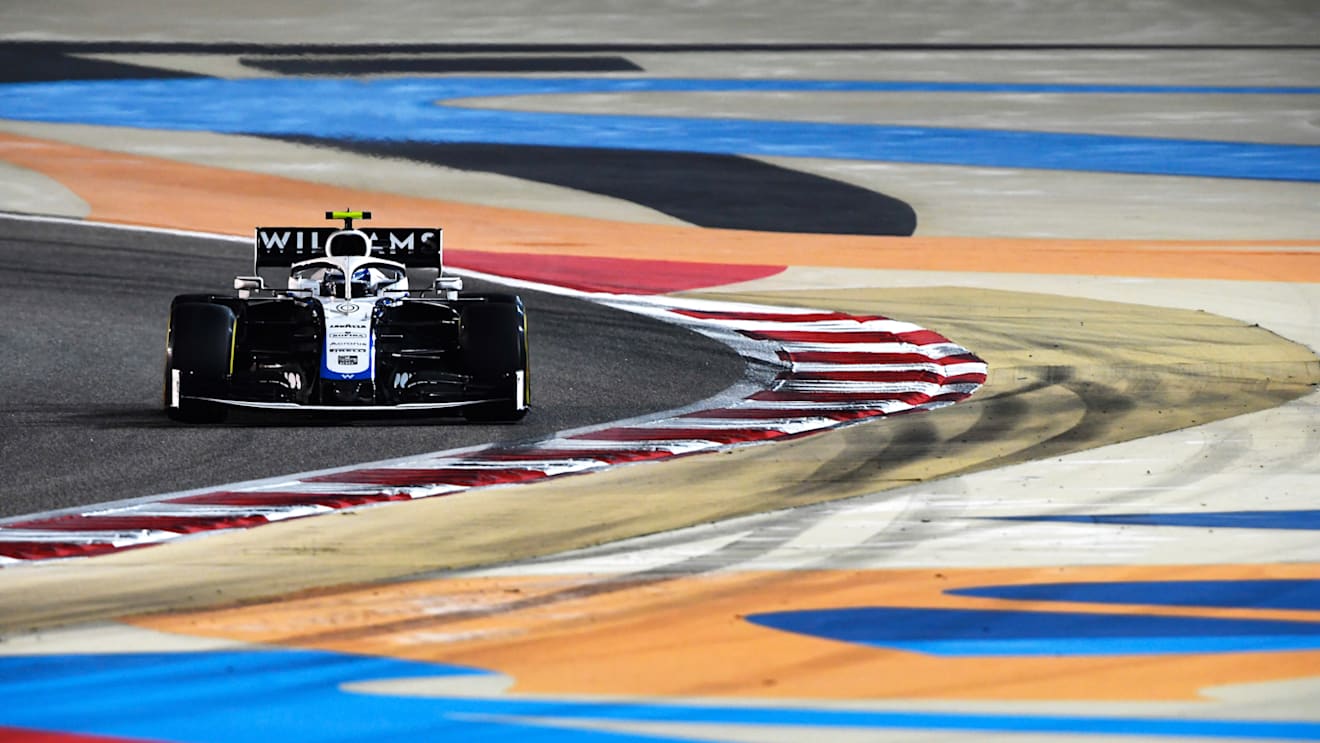 BAHRAIN, BAHRAIN - NOVEMBER 29: Nicholas Latifi of Canada driving the (6) Williams Racing FW43 Mercedes on track during the F1 Grand Prix of Bahrain at Bahrain International Circuit on November 29, 2020 in Bahrain, Bahrain. (Photo by Rudy Carezzevoli/Getty Images)