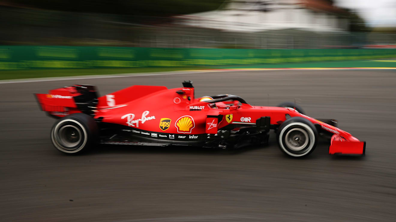 SPA, BELGIUM - AUGUST 28: Sebastian Vettel of Germany driving the (5) Scuderia Ferrari SF1000 on track during practice for the F1 Grand Prix of Belgium at Circuit de Spa-Francorchamps on August 28, 2020 in Spa, Belgium. (Photo by Francisco Seco/Pool via Getty Images)