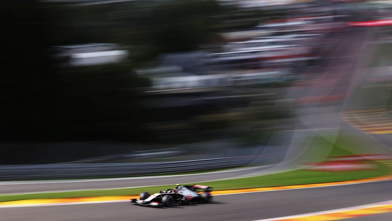 SPA, BELGIUM - AUGUST 30: Kevin Magnussen of Denmark driving the (20) Haas F1 Team VF-20 Ferrari on track during the F1 Grand Prix of Belgium at Circuit de Spa-Francorchamps on August 30, 2020 in Spa, Belgium. (Photo by Lars Baron/Getty Images)