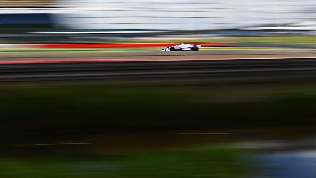 NORTHAMPTON, ENGLAND - AUGUST 01: Nicholas Latifi of Canada driving the (6) Williams Racing FW43 Mercedes during final practice for the F1 Grand Prix of Great Britain at Silverstone on August 01, 2020 in Northampton, England. (Photo by Clive Mason - Formula 1/Formula 1 via Getty Images)