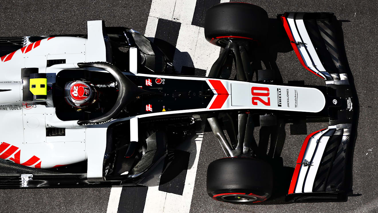 NORTHAMPTON, ENGLAND - AUGUST 01: Kevin Magnussen of Denmark driving the (20) Haas F1 Team VF-20 Ferrari during qualifying for the F1 Grand Prix of Great Britain at Silverstone on August 01, 2020 in Northampton, England. (Photo by Dan Istitene - Formula 1/Formula 1 via Getty Images)