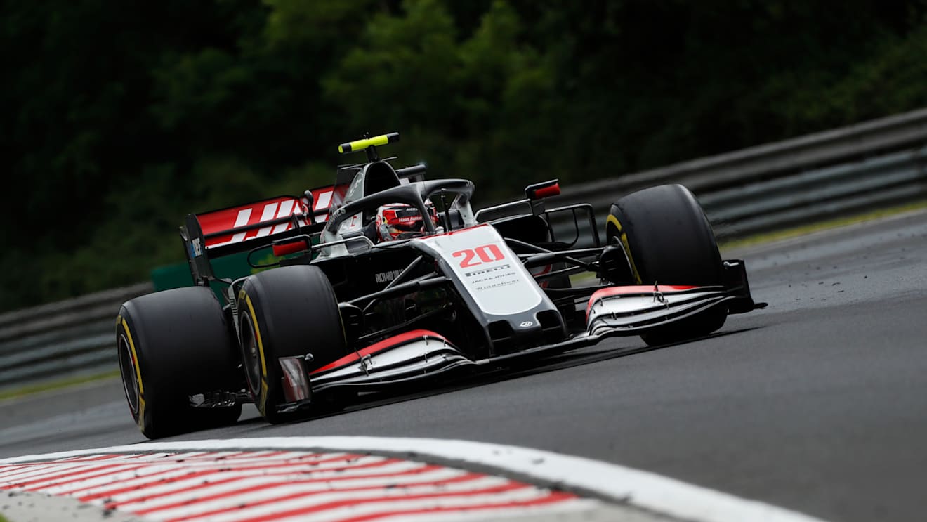 BUDAPEST, HUNGARY - JULY 19: Kevin Magnussen of Denmark driving the (20) Haas F1 Team VF-20 Ferrari on track during the Formula One Grand Prix of Hungary at Hungaroring on July 19, 2020 in Budapest, Hungary. (Photo by Darko Bandic/Pool via Getty Images)