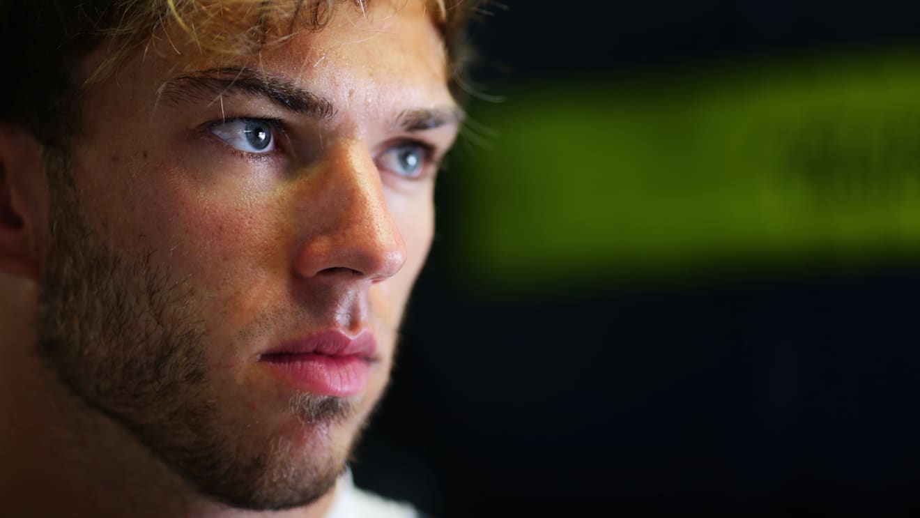 MONZA, ITALY - SEPTEMBER 04: Pierre Gasly of France and Scuderia AlphaTauri looks on in the garage during practice for the F1 Grand Prix of Italy at Autodromo di Monza on September 04, 2020 in Monza, Italy. (Photo by Peter Fox/Getty Images)