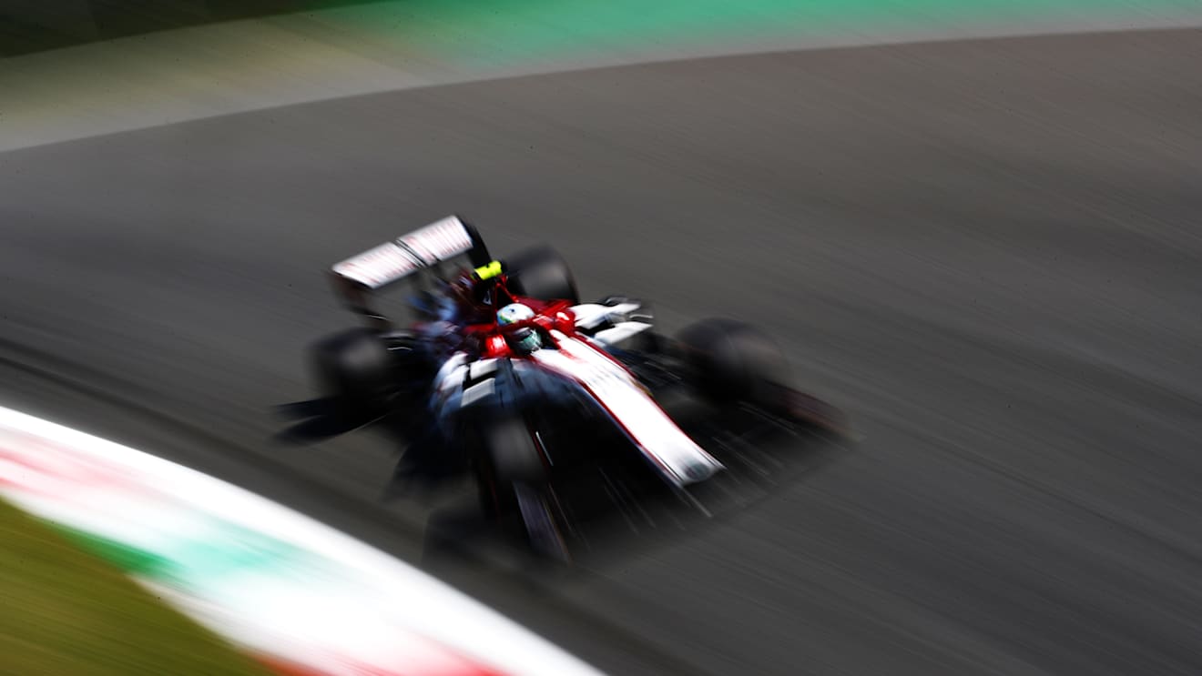 MONZA, ITALY - SEPTEMBER 05: Antonio Giovinazzi of Italy driving the (99) Alfa Romeo Racing C39 Ferrari on track during final practice for the F1 Grand Prix of Italy at Autodromo di Monza on September 05, 2020 in Monza, Italy. (Photo by Mark Thompson/Getty Images)