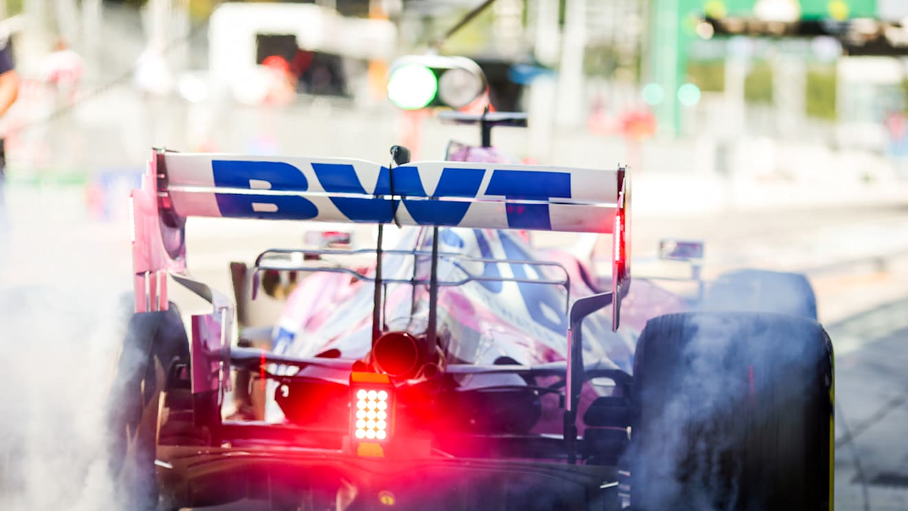 MONZA, ITALY - SEPTEMBER 05: Sergio Perez of Mexico and Racing Point  during final practice for the F1 Grand Prix of Italy at Autodromo di Monza on September 05, 2020 in Monza, Italy. (Photo by Peter Fox/Getty Images)