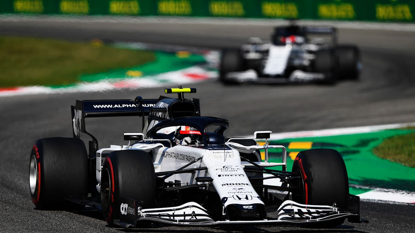 MONZA, ITALY - SEPTEMBER 06: Pierre Gasly of France driving the (10) Scuderia AlphaTauri AT01 Honda on track during the F1 Grand Prix of Italy at Autodromo di Monza on September 06, 2020 in Monza, Italy. (Photo by Rudy Carezzevoli/Getty Images)