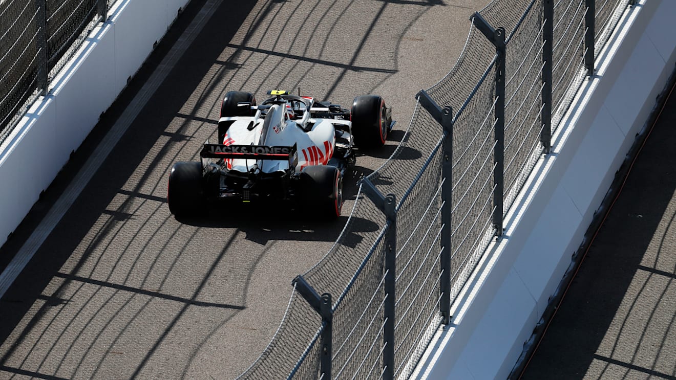 SOCHI, RUSSIA - SEPTEMBER 25: Kevin Magnussen of Denmark driving the (20) Haas F1 Team VF-20 Ferrari in the Pitlane during practice ahead of the F1 Grand Prix of Russia at Sochi Autodrom on September 25, 2020 in Sochi, Russia. (Photo by Yuri Kochetkov - Pool/2020 Getty Images)