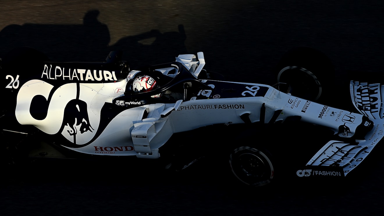 SOCHI, RUSSIA - SEPTEMBER 25: Daniil Kvyat of Russia driving the (26) Scuderia AlphaTauri AT01 Honda during practice ahead of the F1 Grand Prix of Russia at Sochi Autodrom on September 25, 2020 in Sochi, Russia. (Photo by Clive Mason - Formula 1/Formula 1 via Getty Images)