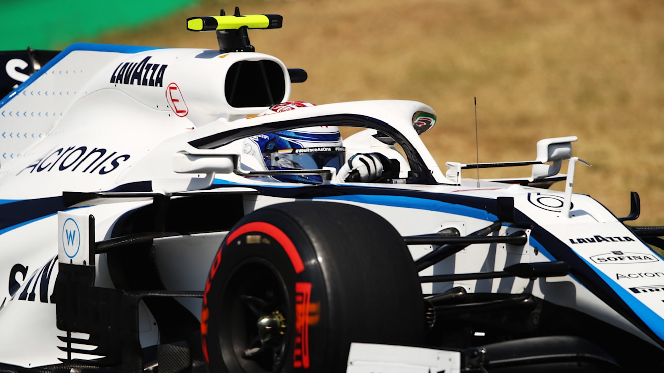 BARCELONA, SPAIN - AUGUST 15: Nicholas Latifi of Canada driving the (6) Williams Racing FW43 Mercedes on track during final practice for the F1 Grand Prix of Spain at Circuit de Barcelona-Catalunya on August 15, 2020 in Barcelona, Spain. (Photo by Bryn Lennon/Getty Images)