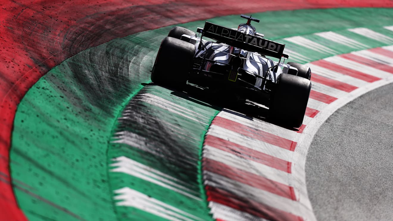 SPIELBERG, AUSTRIA - JULY 12: Daniil Kvyat of Russia driving the (26) Scuderia AlphaTauri AT01 Honda during the Formula One Grand Prix of Styria at Red Bull Ring on July 12, 2020 in Spielberg, Austria. (Photo by Dan Istitene - Formula 1/Formula 1 via Getty Images)