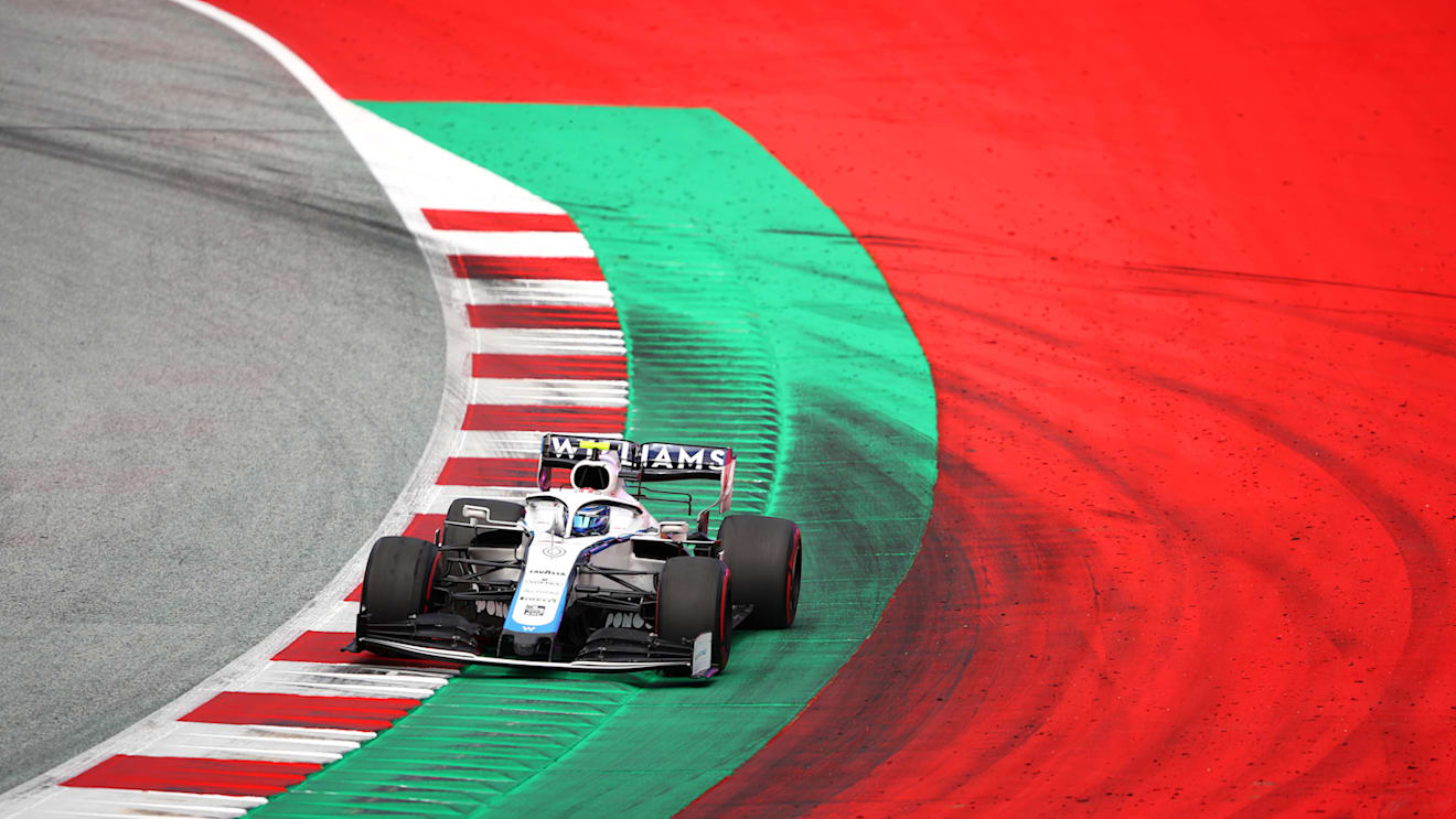 SPIELBERG, AUSTRIA - JULY 12: Nicholas Latifi of Canada driving the (6) Williams Racing FW43 Mercedes on track during the Formula One Grand Prix of Styria at Red Bull Ring on July 12, 2020 in Spielberg, Austria. (Photo by Bryn Lennon/Getty Images)