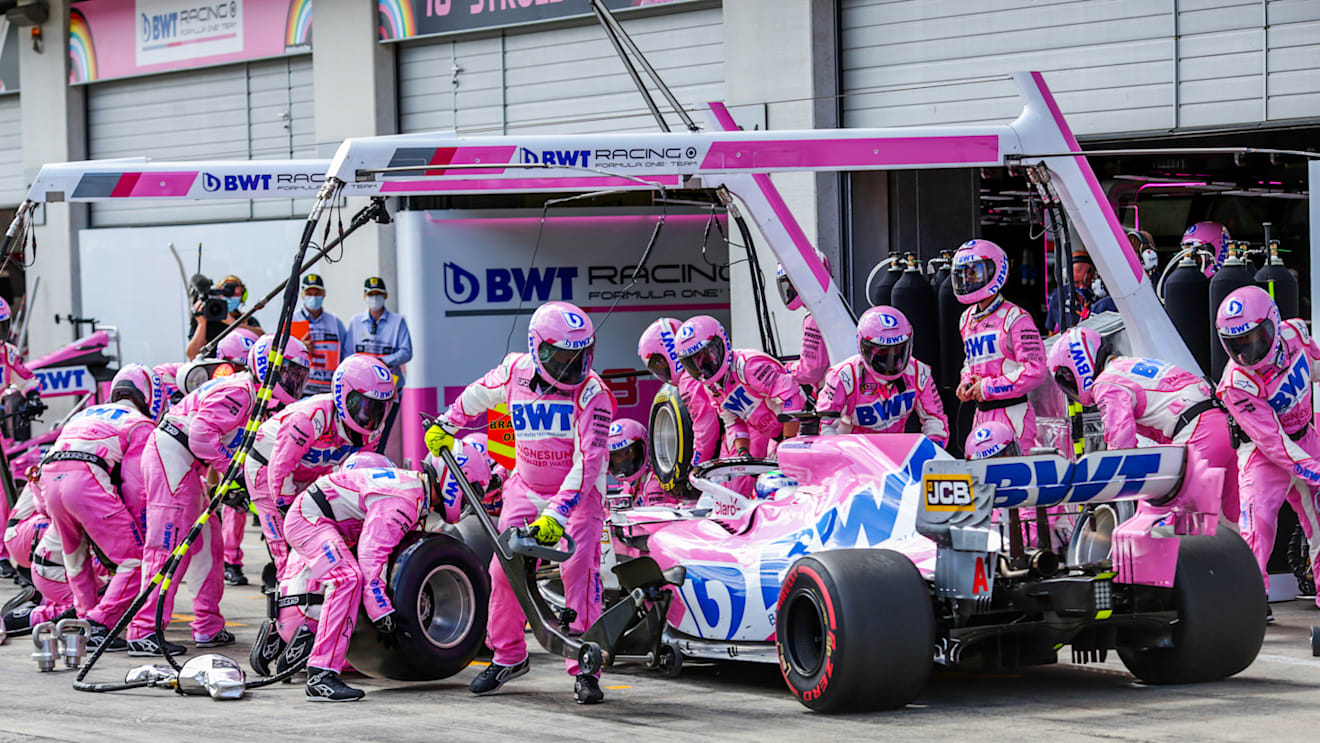 SPIELBERG, AUSTRIA - JULY 12: Sergio Perez of Mexico and Racing Point during the Formula One Grand Prix of Styria at Red Bull Ring on July 12, 2020 in Spielberg, Austria. (Photo by Peter Fox/Getty Images)