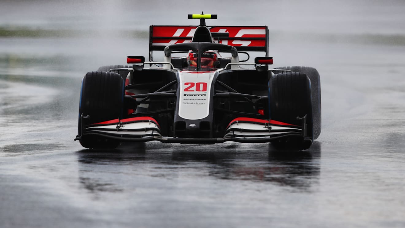 ISTANBUL, TURKEY - NOVEMBER 14: Kevin Magnussen of Denmark driving the (20) Haas F1 Team VF-20 Ferrari during qualifying ahead of the F1 Grand Prix of Turkey at Intercity Istanbul Park on November 14, 2020 in Istanbul, Turkey. (Photo by Joe Portlock - Formula 1/Formula 1 via Getty Images)