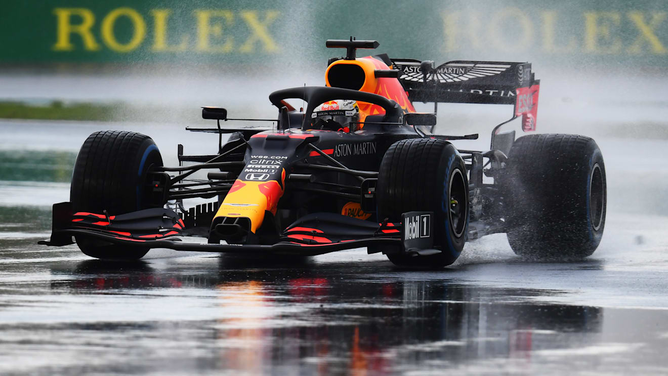ISTANBUL, TURKEY - NOVEMBER 14: Max Verstappen of the Netherlands driving the (33) Aston Martin Red Bull Racing RB16 on track during qualifying ahead of the F1 Grand Prix of Turkey at Intercity Istanbul Park on November 14, 2020 in Istanbul, Turkey. (Photo by Clive Mason/Getty Images)