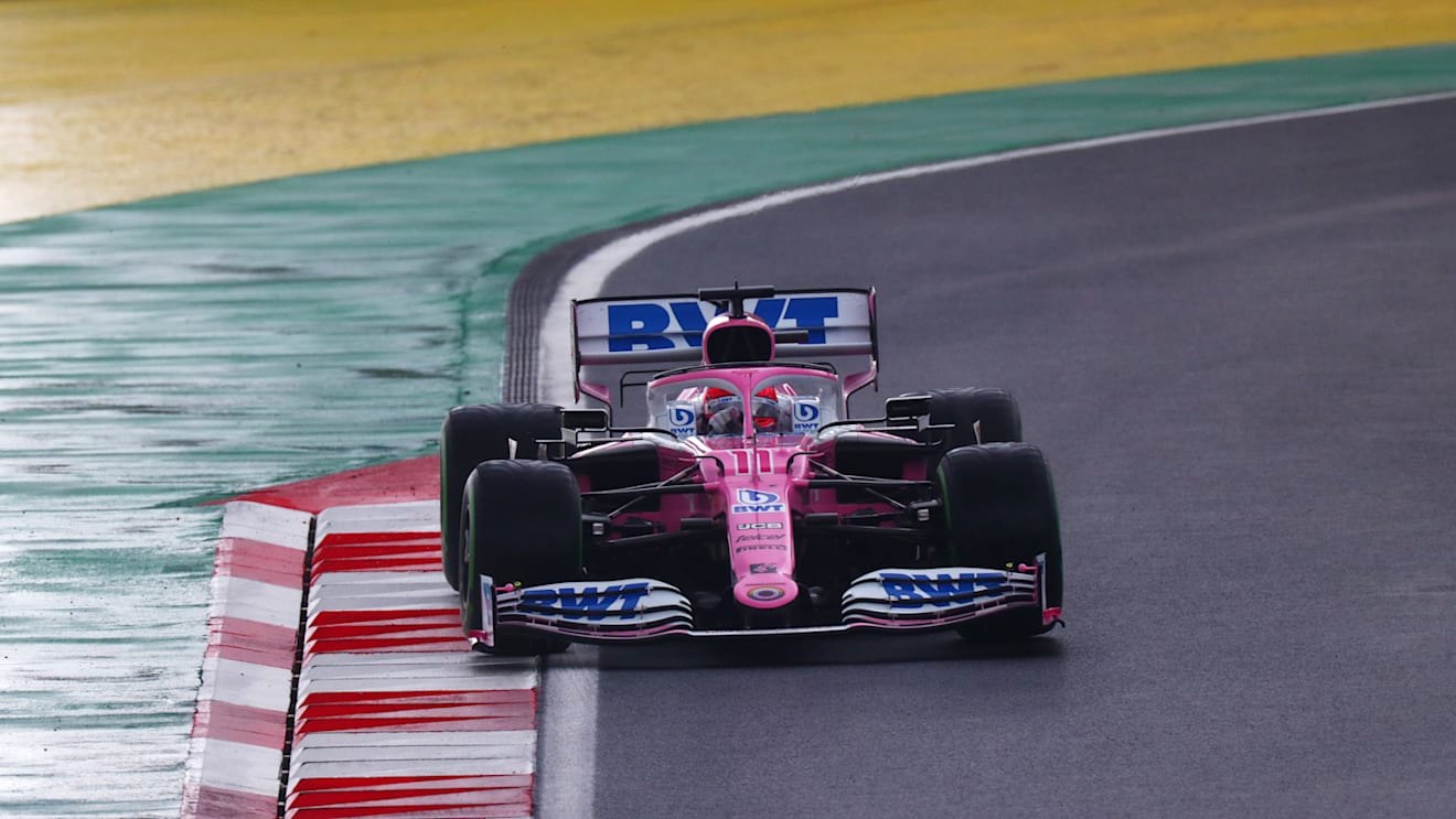 ISTANBUL, TURKEY - NOVEMBER 14: Sergio Perez of Mexico driving the (11) Racing Point RP20 Mercedes during qualifying ahead of the F1 Grand Prix of Turkey at Intercity Istanbul Park on November 14, 2020 in Istanbul, Turkey. (Photo by Dan Istitene - Formula 1/Formula 1 via Getty Images)