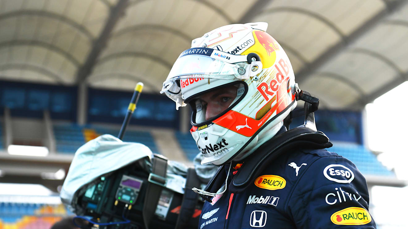 ISTANBUL, TURKEY - NOVEMBER 14: Second placed qualifier Max Verstappen of Netherlands and Red Bull Racing looks on in parc ferme during qualifying ahead of the F1 Grand Prix of Turkey at Intercity Istanbul Park on November 14, 2020 in Istanbul, Turkey. (Photo by Clive Mason/Getty Images)