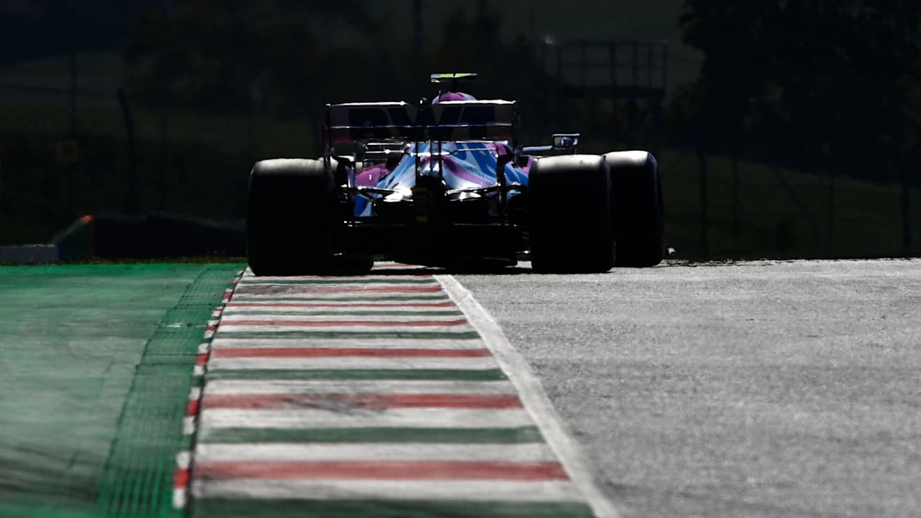 SCARPERIA, ITALY - SEPTEMBER 12: Lance Stroll of Canada driving the (18) Racing Point RP20 Mercedes on track during qualifying for the F1 Grand Prix of Tuscany at Mugello Circuit on September 12, 2020 in Scarperia, Italy. (Photo by Rudy Carezzevoli/Getty Images)