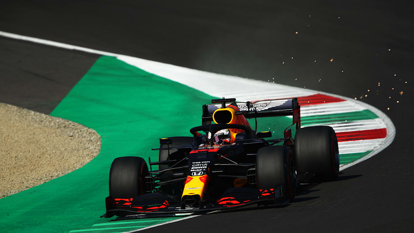 SCARPERIA, ITALY - SEPTEMBER 12: Max Verstappen of the Netherlands driving the (33) Aston Martin Red Bull Racing RB16 on track during qualifying for the F1 Grand Prix of Tuscany at Mugello Circuit on September 12, 2020 in Scarperia, Italy. (Photo by Bryn Lennon/Getty Images)