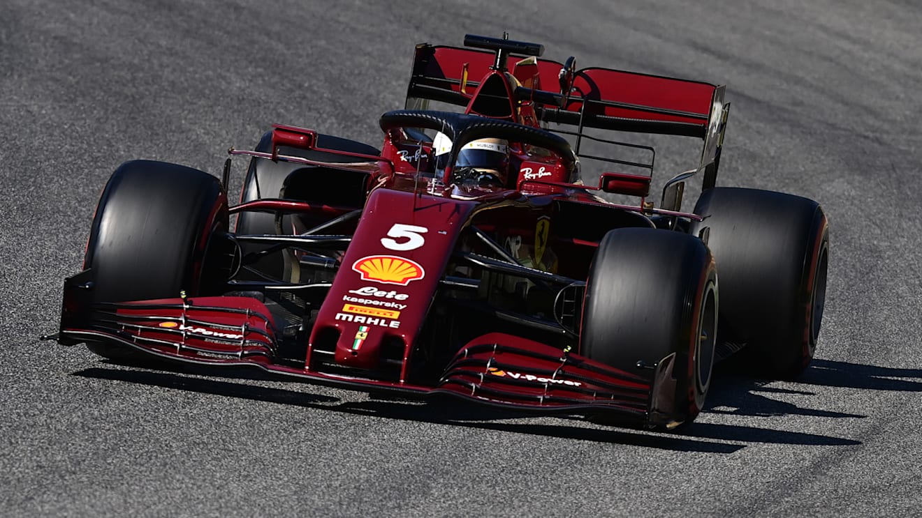 SCARPERIA, ITALY - SEPTEMBER 12: Sebastian Vettel of Germany driving the (5) Scuderia Ferrari SF1000 on track during qualifying for the F1 Grand Prix of Tuscany at Mugello Circuit on September 12, 2020 in Scarperia, Italy. (Photo by Miguel Medina - Pool/Getty Images)