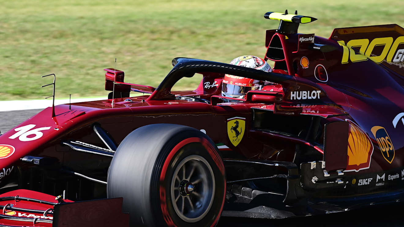 SCARPERIA, ITALY - SEPTEMBER 12: Charles Leclerc of Monaco driving the (16) Scuderia Ferrari SF1000 on track during qualifying for the F1 Grand Prix of Tuscany at Mugello Circuit on September 12, 2020 in Scarperia, Italy. (Photo by Miguel Medina - Pool/Getty Images)
