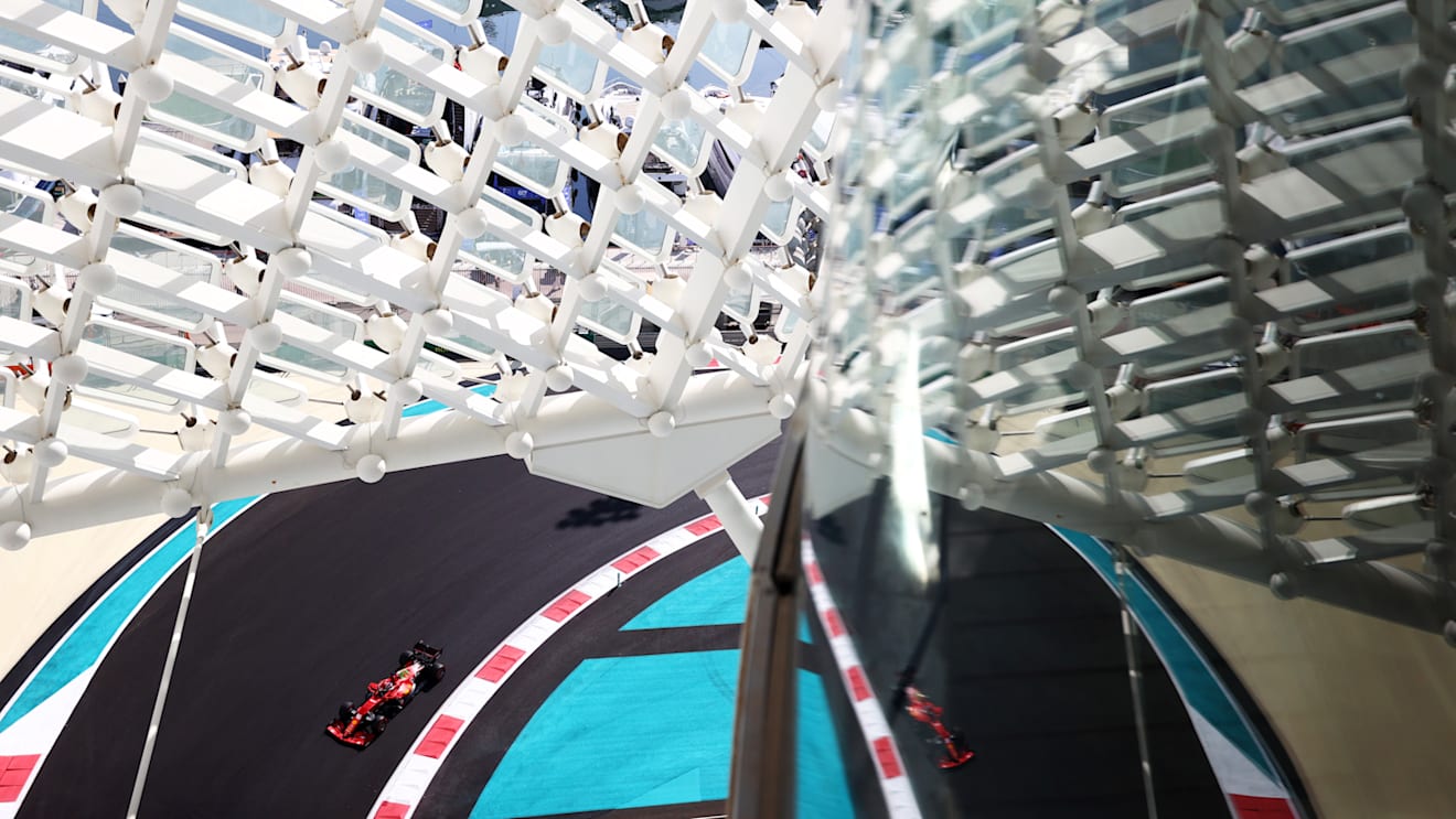 ABU DHABI, UNITED ARAB EMIRATES - DECEMBER 10: Charles Leclerc of Monaco driving the (16) Scuderia Ferrari SF21 during practice ahead of the F1 Grand Prix of Abu Dhabi at Yas Marina Circuit on December 10, 2021 in Abu Dhabi, United Arab Emirates. (Photo by Dan Istitene - Formula 1/Formula 1 via Getty Images)