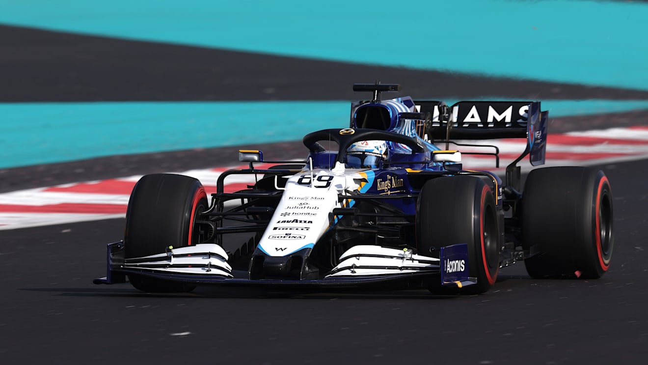 ABU DHABI, UNITED ARAB EMIRATES - DECEMBER 10: Jack Aitken of Great Britain driving the Williams Racing FW43 Mercedes during practice ahead of the F1 Grand Prix of Abu Dhabi at Yas Marina Circuit on December 10, 2021 in Abu Dhabi, United Arab Emirates. (Photo by Lars Baron/Getty Images)