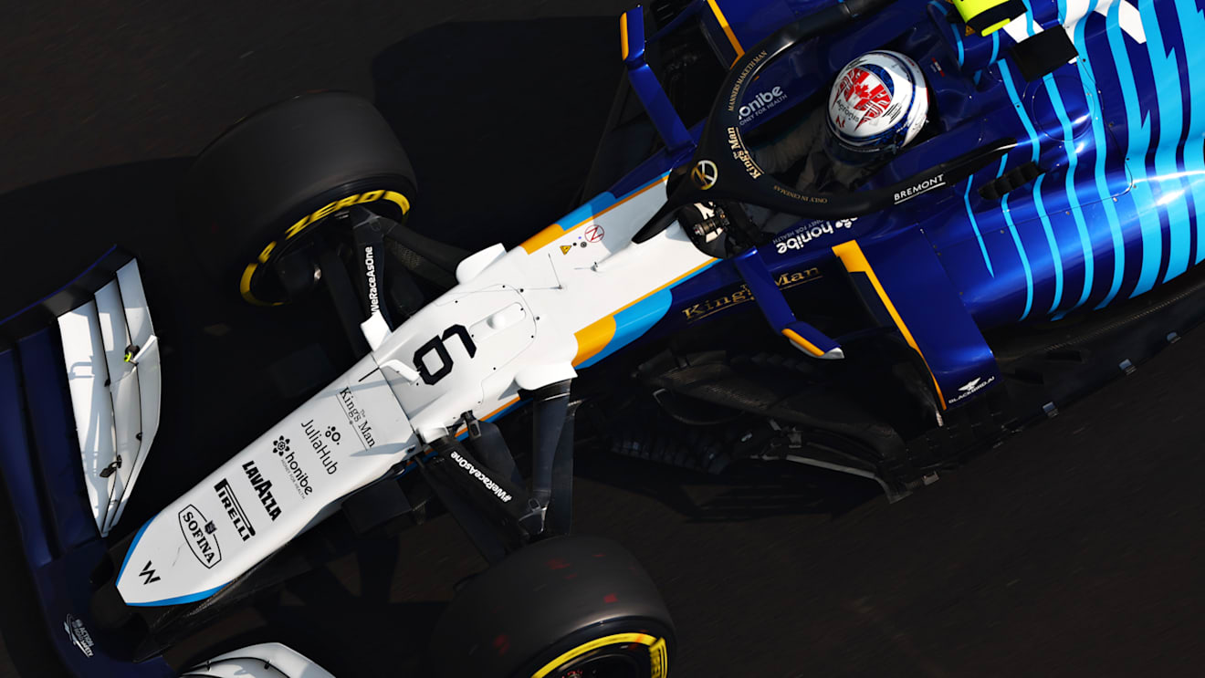 ABU DHABI, UNITED ARAB EMIRATES - DECEMBER 11: Nicholas Latifi of Canada driving the (6) Williams Racing FW43B Mercedes during final practice ahead of the F1 Grand Prix of Abu Dhabi at Yas Marina Circuit on December 11, 2021 in Abu Dhabi, United Arab Emirates. (Photo by Mark Thompson/Getty Images)
