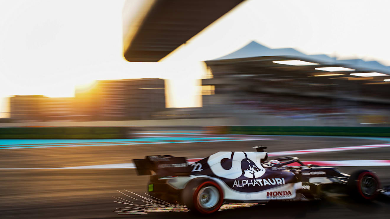 ABU DHABI, UNITED ARAB EMIRATES - DECEMBER 11: Yuki Tsunoda of Scuderia AlphaTauri and Japan  during qualifying ahead of the F1 Grand Prix of Abu Dhabi at Yas Marina Circuit on December 11, 2021 in Abu Dhabi, United Arab Emirates. (Photo by Peter Fox/Getty Images)