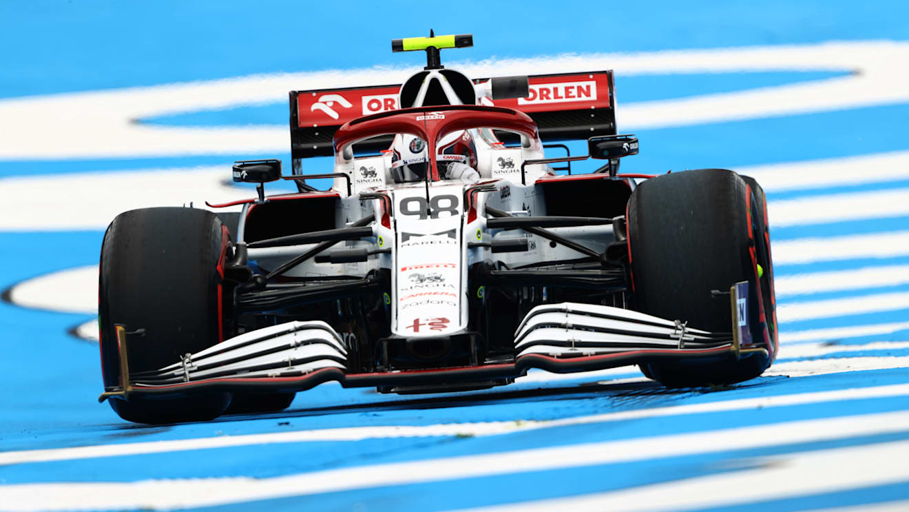 SPIELBERG, AUSTRIA - JULY 02: Callum Ilott of Great Britain driving the (98) Alfa Romeo Racing C41 Ferrari during practice ahead of the F1 Grand Prix of Austria at Red Bull Ring on July 02, 2021 in Spielberg, Austria. (Photo by Bryn Lennon/Getty Images)