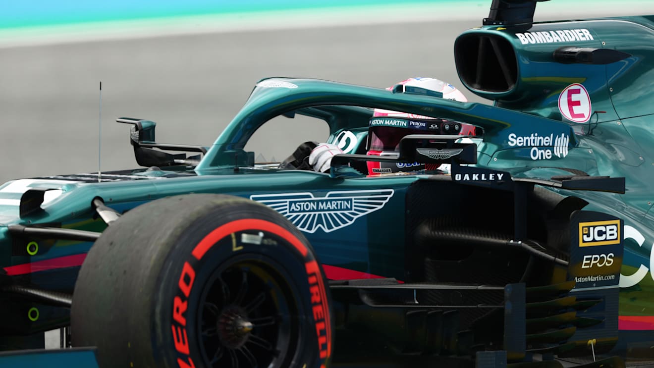 SPIELBERG, AUSTRIA - JULY 02: Sebastian Vettel of Germany driving the (5) Aston Martin AMR21 Mercedes during practice ahead of the F1 Grand Prix of Austria at Red Bull Ring on July 02, 2021 in Spielberg, Austria. (Photo by Bryn Lennon/Getty Images)