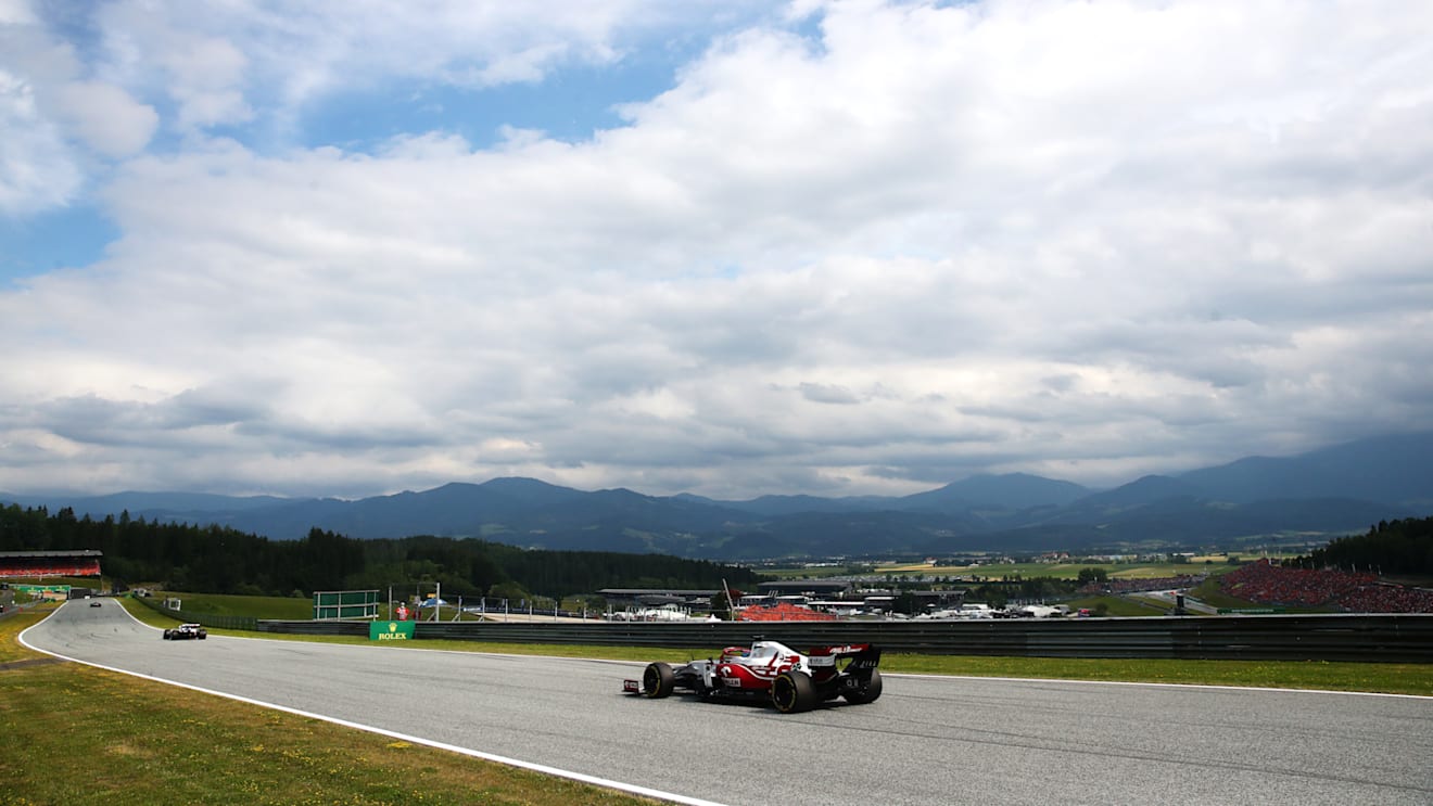 SPIELBERG, AUSTRIA - JULY 04: Kimi Raikkonen of Finland driving the (7) Alfa Romeo Racing C41 Ferrari during the F1 Grand Prix of Austria at Red Bull Ring on July 04, 2021 in Spielberg, Austria. (Photo by Joe Portlock - Formula 1/Formula 1 via Getty Images)