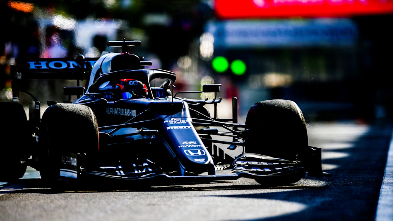BAKU, AZERBAIJAN - JUNE 04: Yuki Tsunoda of Scuderia AlphaTauri and Japan  during practice ahead of the F1 Grand Prix of Azerbaijan at Baku City Circuit on June 04, 2021 in Baku, Azerbaijan. (Photo by Peter Fox/Getty Images)