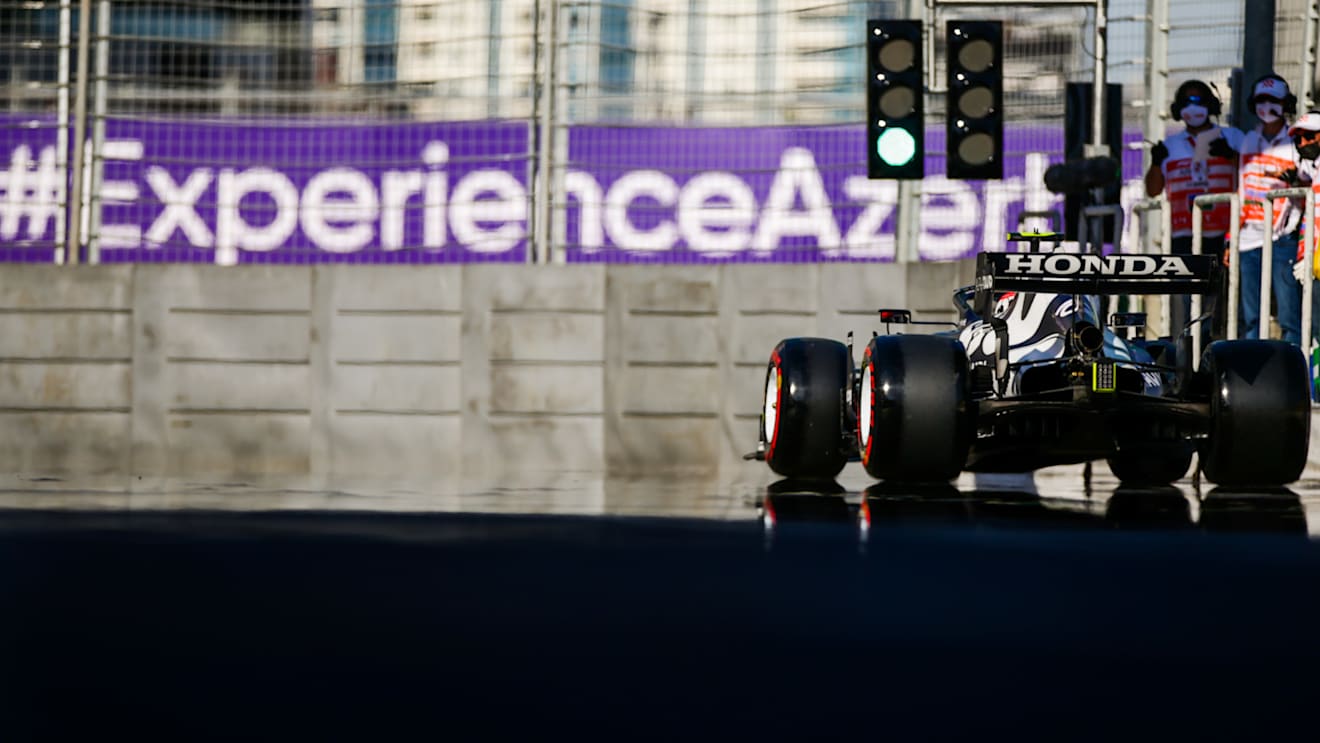 BAKU, AZERBAIJAN - JUNE 05: Pierre Gasly of Scuderia AlphaTauri and France  during qualifying ahead of the F1 Grand Prix of Azerbaijan at Baku City Circuit on June 05, 2021 in Baku, Azerbaijan. (Photo by Peter Fox/Getty Images)
