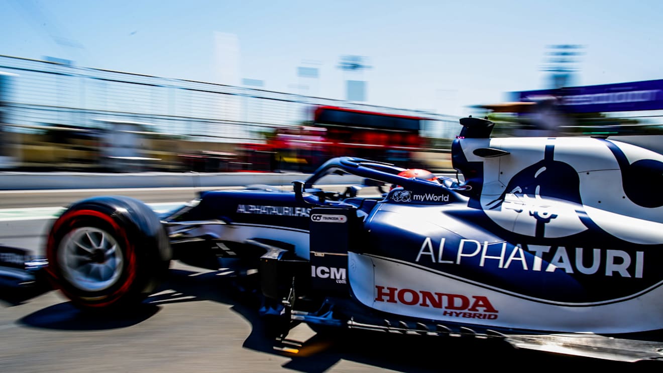 BAKU, AZERBAIJAN - JUNE 05: Yuki Tsunoda of Scuderia AlphaTauri and Japan  during qualifying ahead of the F1 Grand Prix of Azerbaijan at Baku City Circuit on June 05, 2021 in Baku, Azerbaijan. (Photo by Peter Fox/Getty Images)