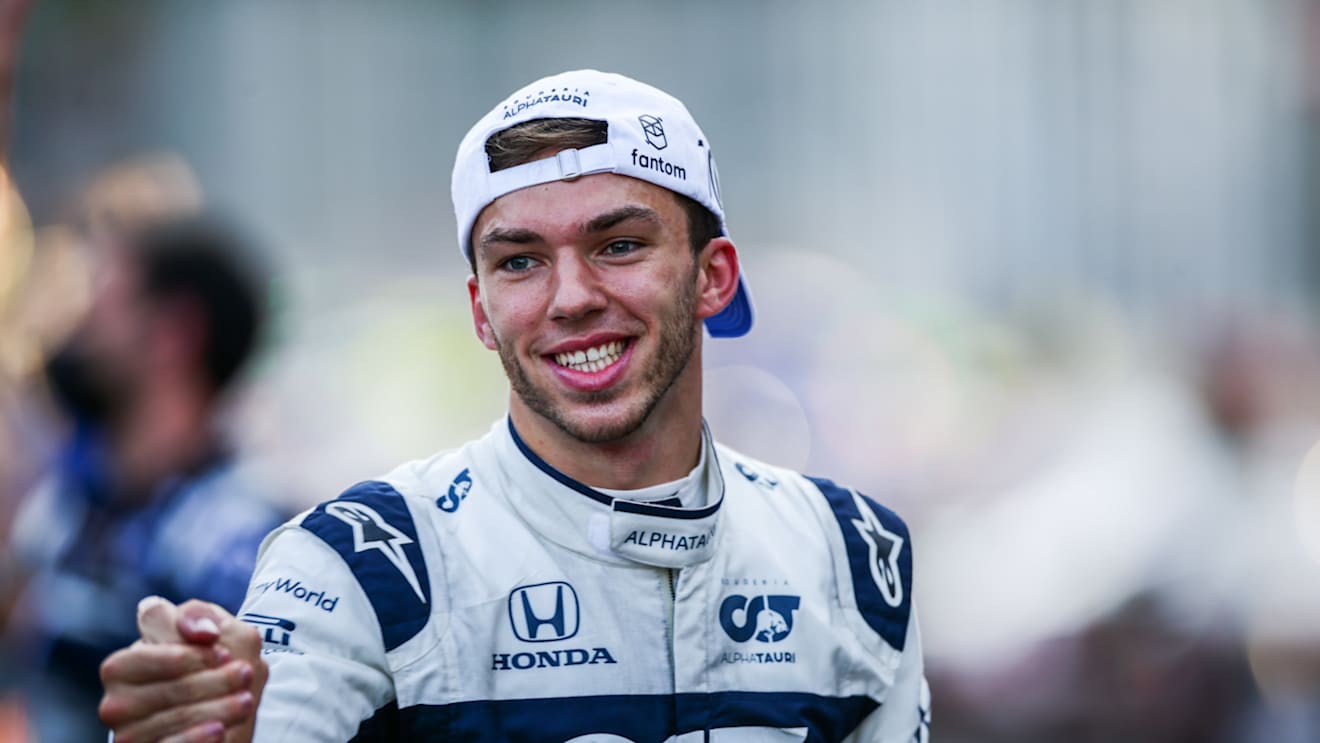 BAKU, AZERBAIJAN - JUNE 06: Pierre Gasly of Scuderia AlphaTauri and France  during the F1 Grand Prix of Azerbaijan at Baku City Circuit on June 06, 2021 in Baku, Azerbaijan. (Photo by Peter Fox/Getty Images)