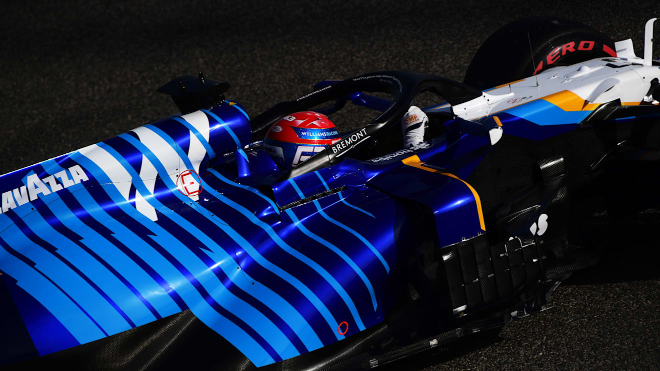 BAHRAIN, BAHRAIN - MARCH 27: George Russell of Great Britain driving the (63) Williams Racing FW43B Mercedes on track during final practice ahead of the F1 Grand Prix of Bahrain at Bahrain International Circuit on March 27, 2021 in Bahrain, Bahrain. (Photo by Mario Renzi - Formula 1/Formula 1 via Getty Images)