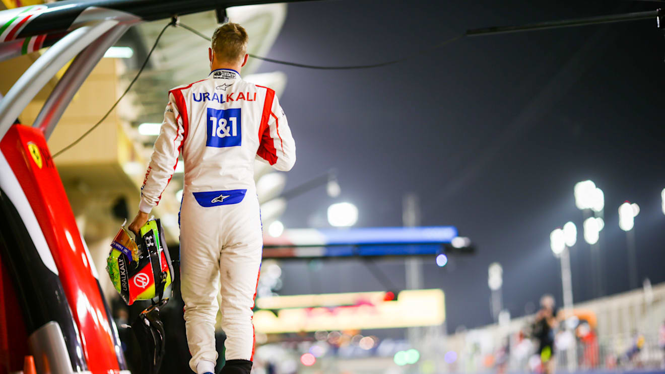 BAHRAIN, BAHRAIN - MARCH 27: Mick Schumacher of Germany and Haas  during qualifying ahead of the F1 Grand Prix of Bahrain at Bahrain International Circuit on March 27, 2021 in Bahrain, Bahrain. (Photo by Peter Fox/Getty Images)
