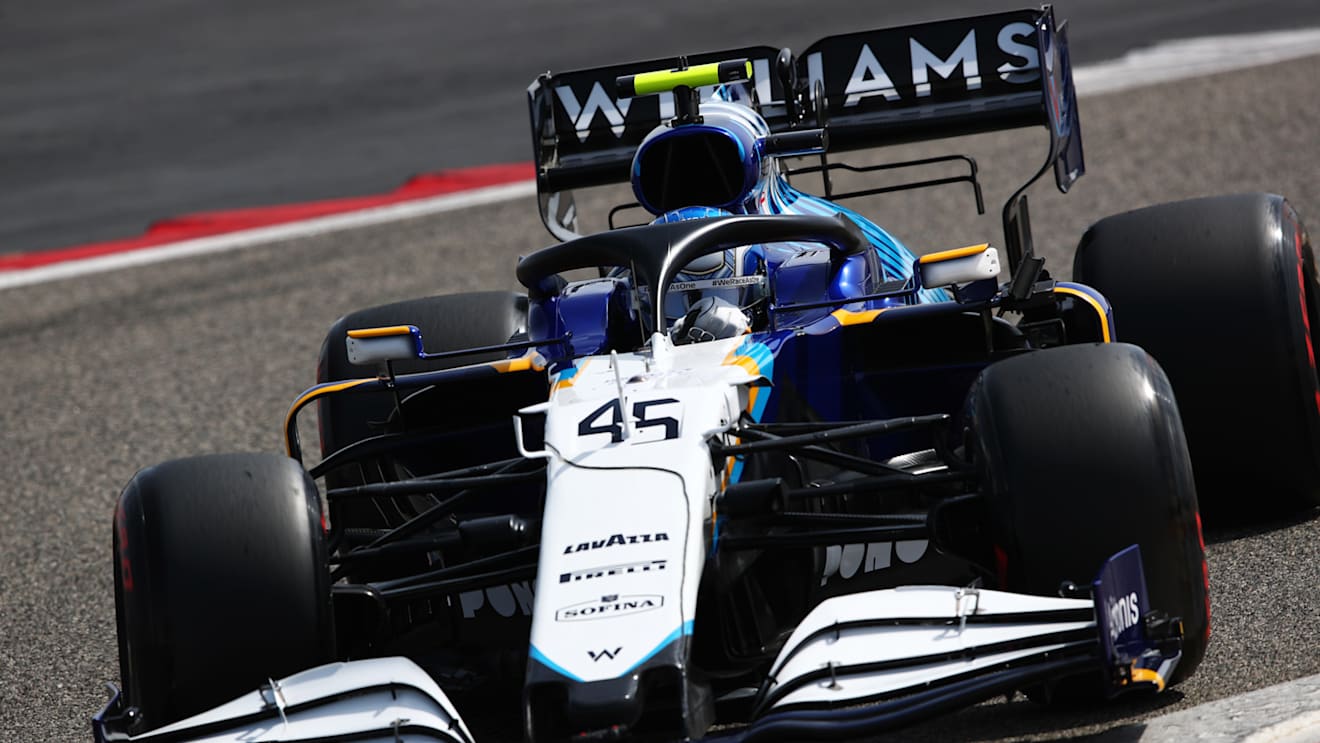 Development driver Roy Nissany was at the wheel of the new look Williams FW43B on Day 1