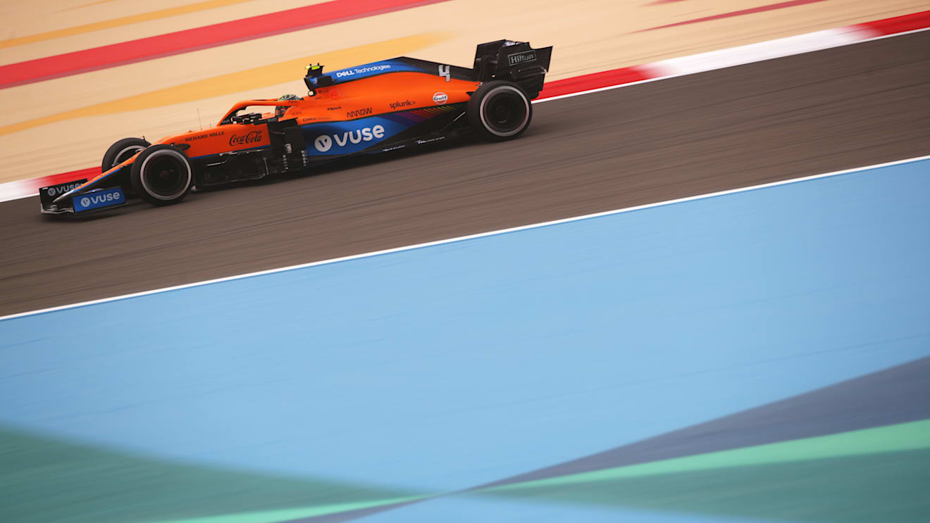 Norris finished second overall by the end of Day 1, with 45 laps under his belt
