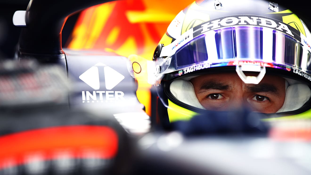 Sergio Perez prepares for his first runs with his new team Red Bull