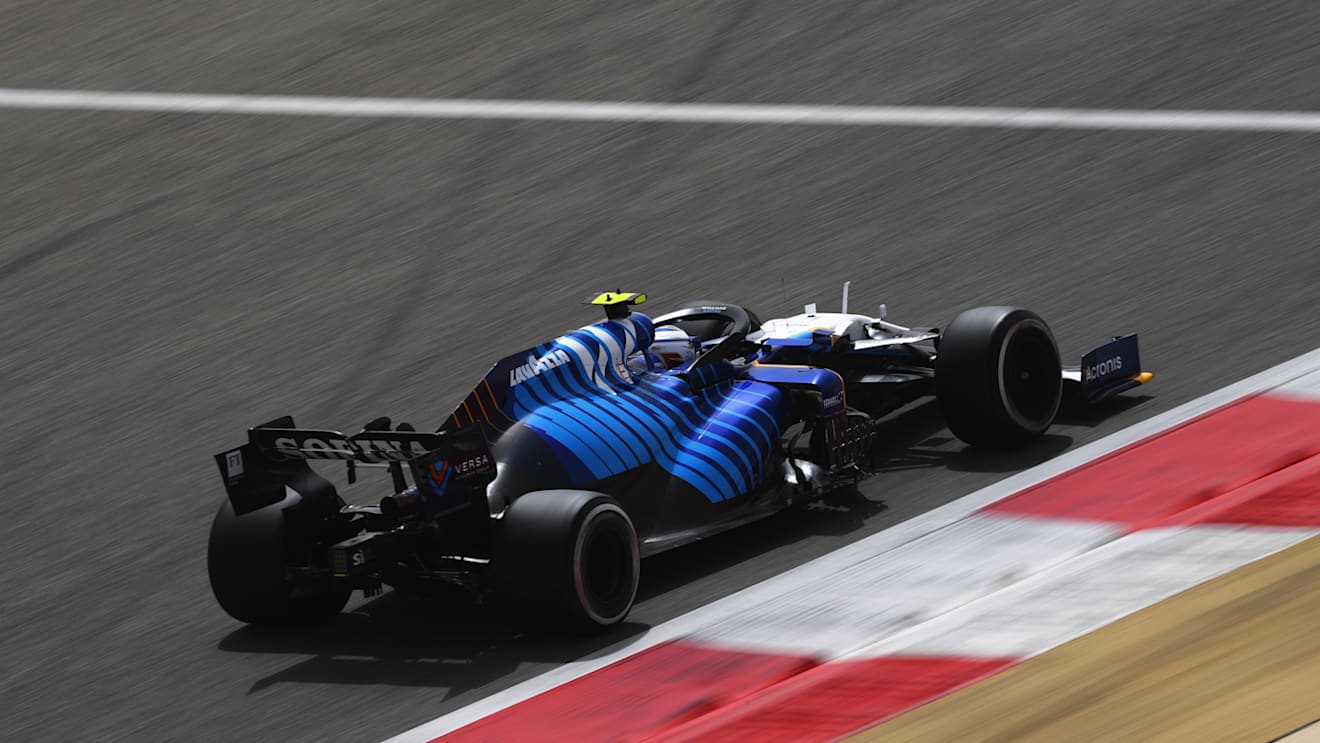 Nicholas Latifi had a couple of 'moments' in his first session behind the wheel for Williams