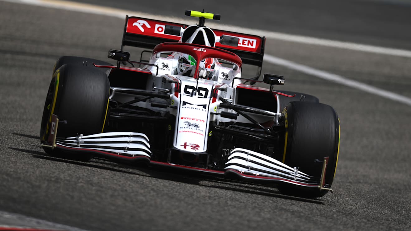Antonio Giovinazzi was getting the laps done for Alfa Romeo