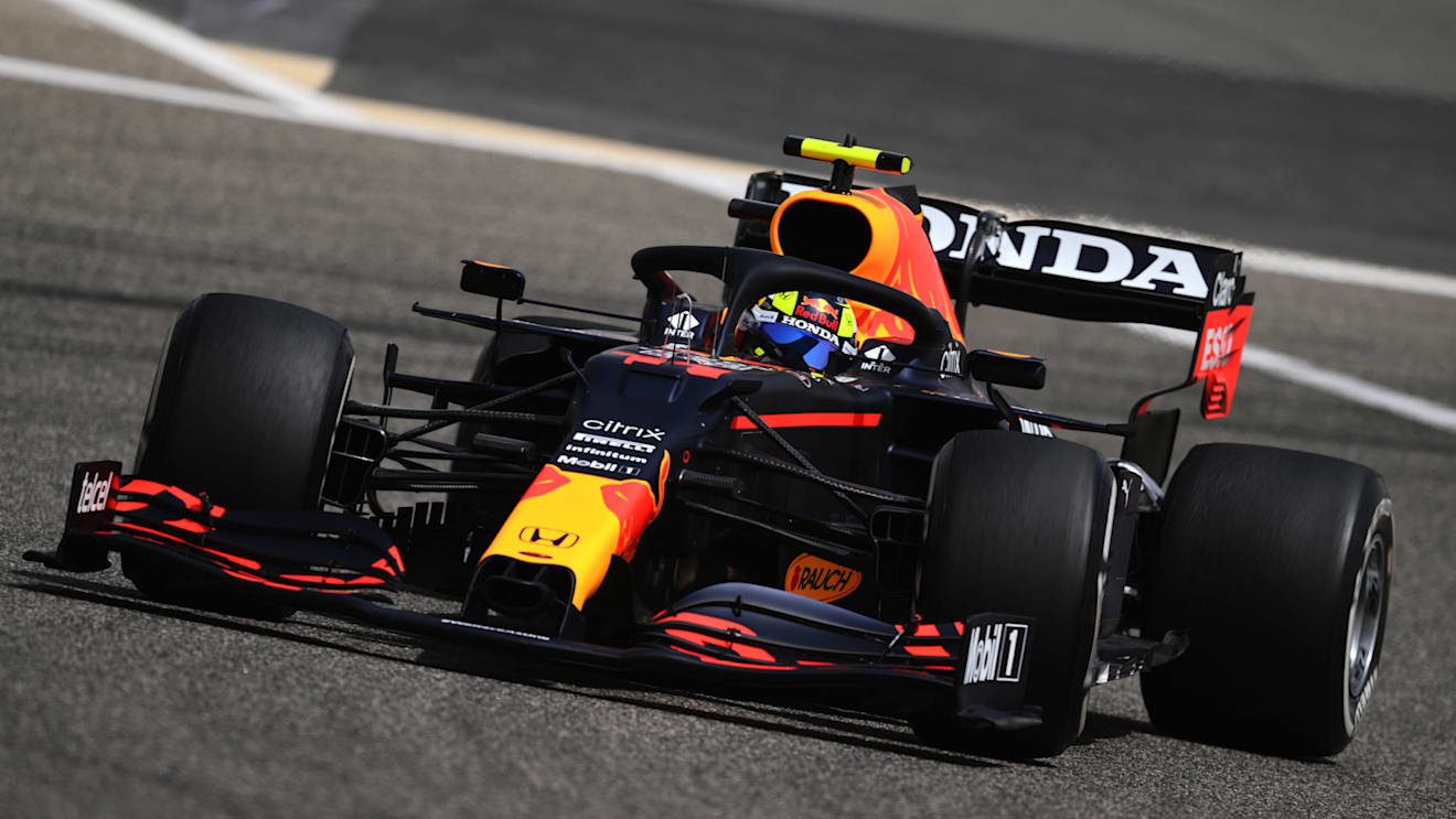 Perez out on track in the RB16B